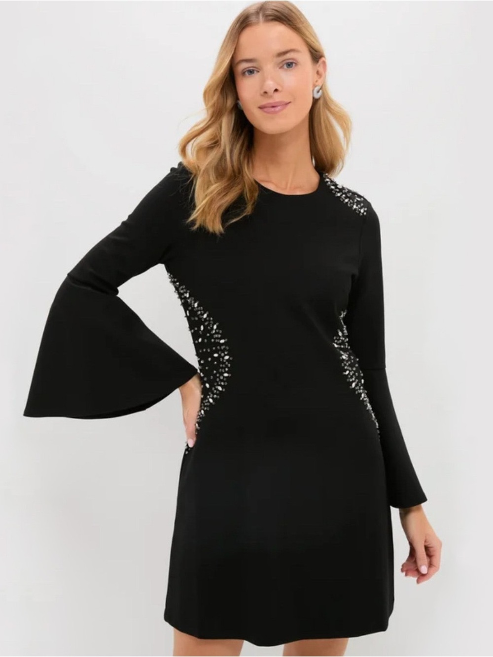 Tuckernuck Black Embellished Farrow Dress
